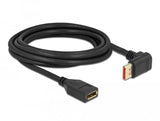 Delock Alargador Displayport Macho 90° Hacia Arriba En Ángulo A Hembra De 8k 60 Hz 3 M