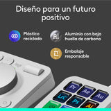 Logitech Master Series Mx Creative Console Conjunto De Teclado Y Teclado De Marcación Retroiluminación Usb-C Gris Pálido