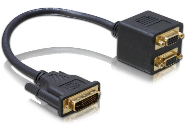 Delock Adaptador Dvi 24+5 > 2xvga 6505