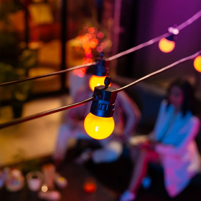 Luces Led Inteligentes Twinkly Festoon 20 Bombillas Rgb (Multicolor) G45, 10m