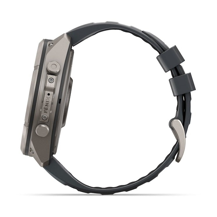 Garmin Fenix 9 Pro Titanio Con Correa De Silicona En Gris Smartwatch 51mm