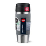 Taza Térmica Emsa Travel Mug  Clásica Gris/Acero Inoxidable, 0,36 Litros N2020500