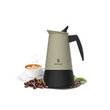 Cecotec Piccolina 200 Cafetera Italiana Para 2 Tazas - Acero Inoxidable - Apta Para Placas Electricas, Vitro Y Gas -