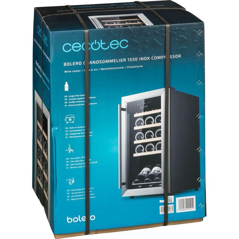 Cecotec Vinoteca Grandsommelier 1550 Inox Compressor