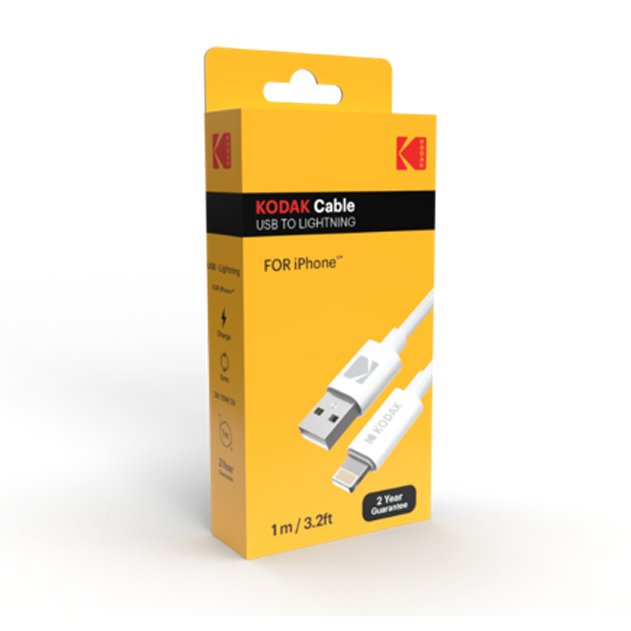 Kodak Cable Usb A Lightning 1m Caja Blanco