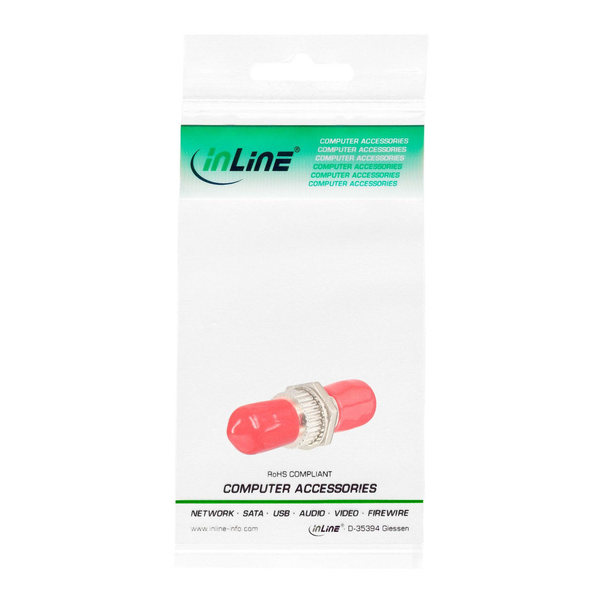 Conector De Fibra Óptica Inline Simplex St/St Funda Metálica Multimodo