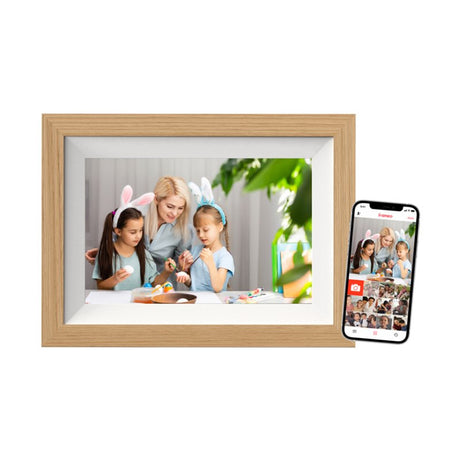 EAN 4000567212683 - Braun DigiFrame 10W marco fotográfico digital Blanco, Madera 25,6 cm (10.1") Pantalla táctil Wifi imagen 1