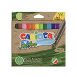 Carioca Estuche 12 Rotuladores Jumbo Eco Family Punta Maxi C/Surtidos