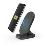 Cargador Inalambrico Hama Qi-Fc10s-Fab  Potencia 10w - Usb-C - Indicador Led - Carga Rapida - 109x65x82mm - Negro