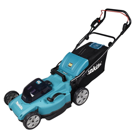 EAN 0088381756631 - Makita DLM480Z cortadora de césped Cortacésped manual Batería Negro, Turquesa imagen 1