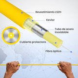 EAN 5903148916606 - Extralink EX.16606 Cable de fibra óptica e InfiniBand FTTH Amarillo imagen 11