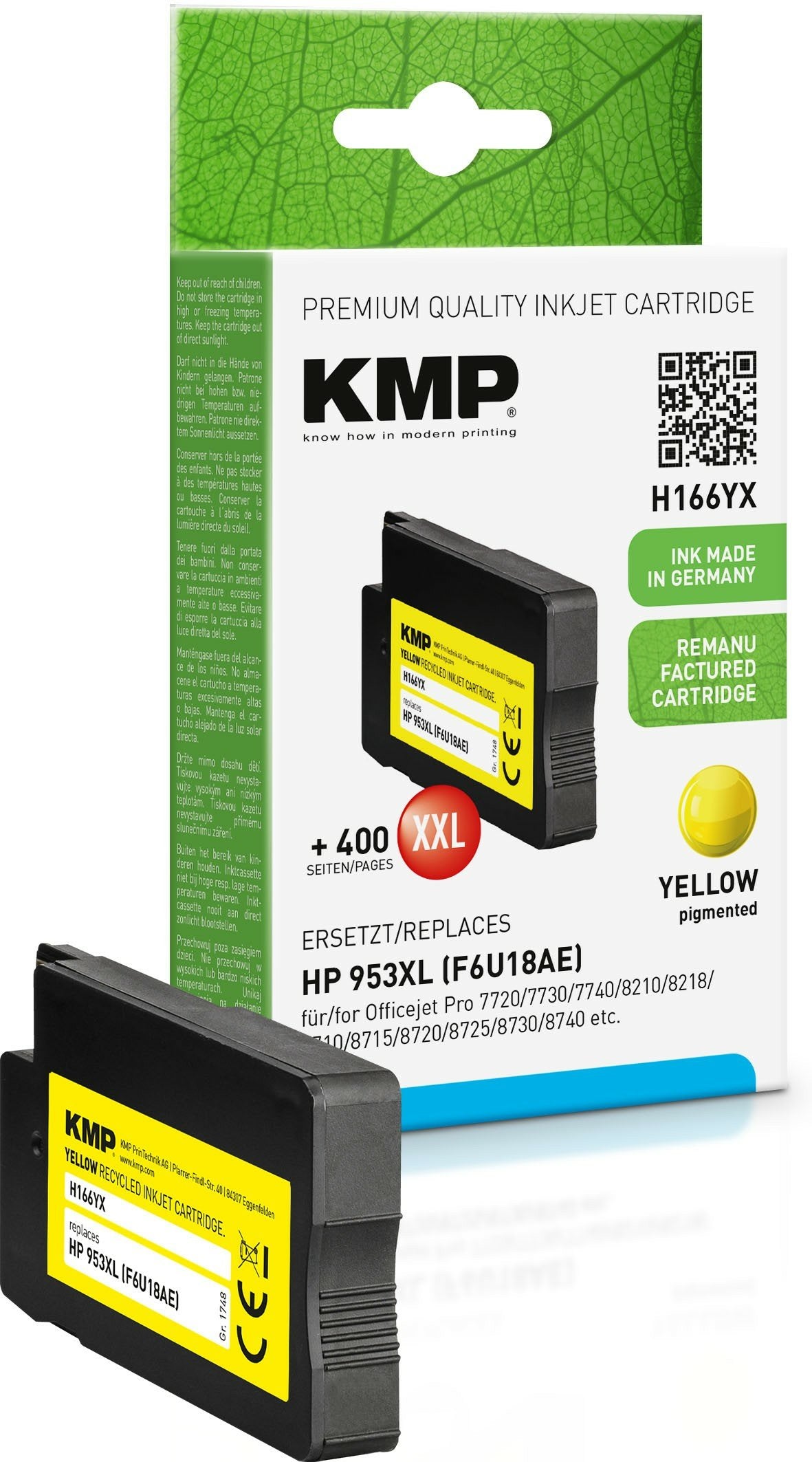 EAN 4011324218794 - KMP 1748,4009 cartucho de tinta Compatible Alto rendimiento (XL) Amarillo imagen 1