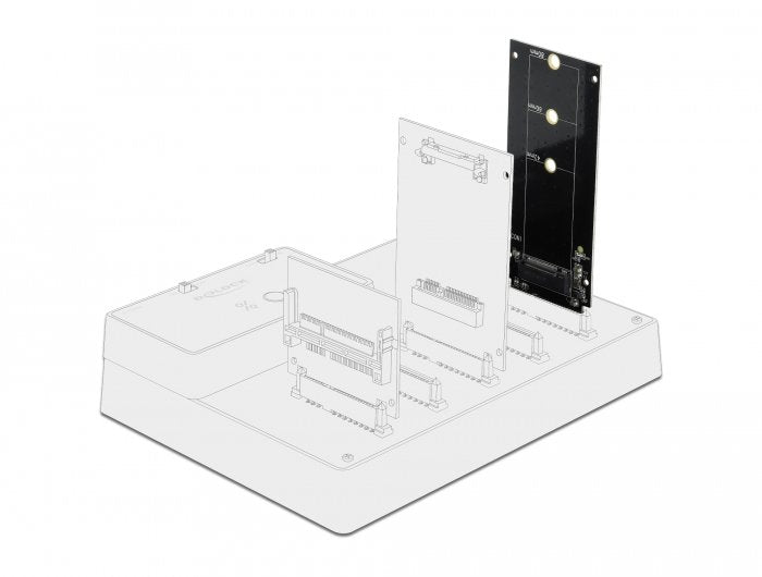 EAN 4043619640997 - DeLOCK SATA 22 pin male to M.2 Key B slot tarjeta y adaptador de interfaz Interno imagen 4