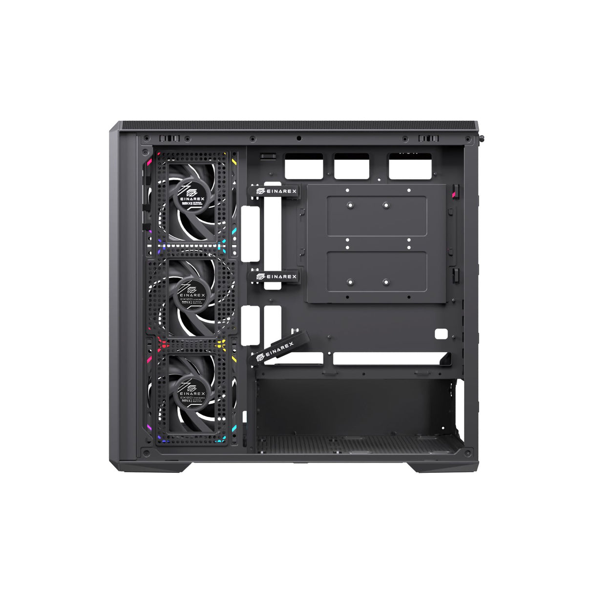 EAN 6977277368963 - Einarex EXCS-ZM-800R-B carcasa de ordenador Midi Tower Negro imagen 5