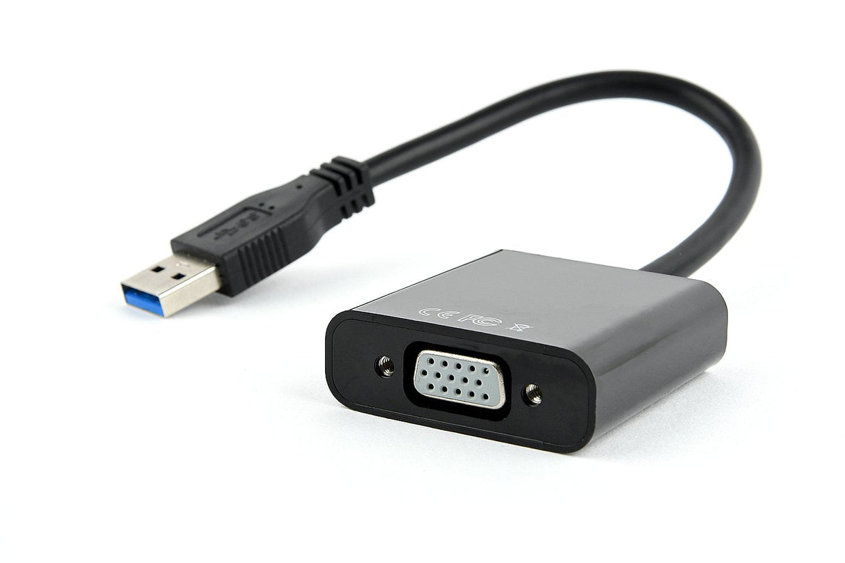 EAN 8716309100175 - Gembird AB-U3M-VGAF-01 Adaptador gráfico USB 1920 x 1080 Pixeles Negro imagen 1