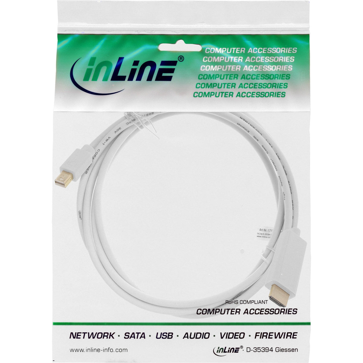 Inline Mini Displayport A Hdmi 4k2k Con Cable De Audio 3m