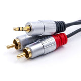 EAN 5901878523415 - Qoltec 52341 cable de audio 3 m 2 x RCA 3,5mm Negro imagen 3