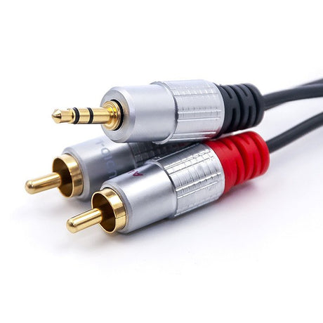 EAN 5901878523415 - Qoltec 52341 cable de audio 3 m 2 x RCA 3,5mm Negro imagen 3