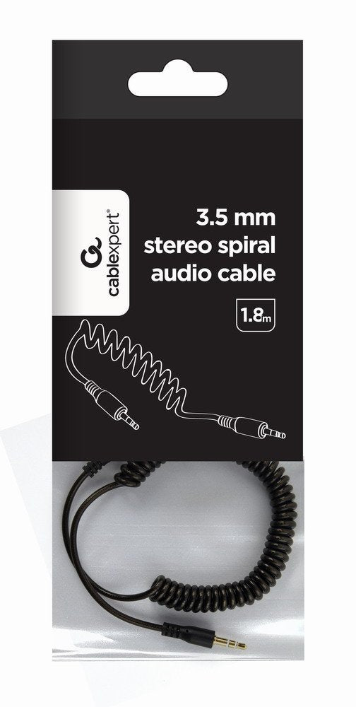Gembird Cca-405-6 Cable De Audio En Espiral Estéreo Gembird Jack 3,5mm M / Jack 3,5mm M 1,8m