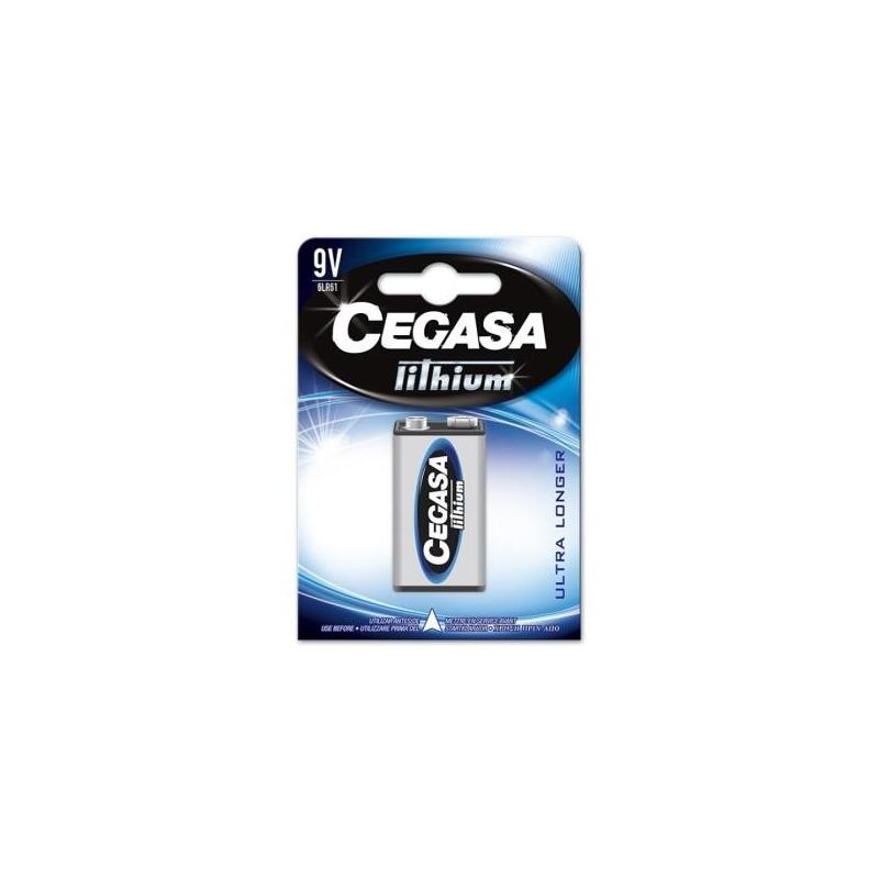 Cegasa Lithium Pack De 1 Pila De Litio 6lr61 9v