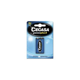 Cegasa Power Plus 2 Pack De 1 Pila 6f22 9v - Pila Salina Para Aparatos De Bajo Consumo