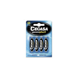 Cegasa Power Plus 2 Pack De 4 Pilas R6 Aa - Pilas Salinas Para Aparatos De Bajo Consumo