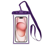 Celly Transparent Waterproof Case To 6.7'' Violet Splashbag24vl