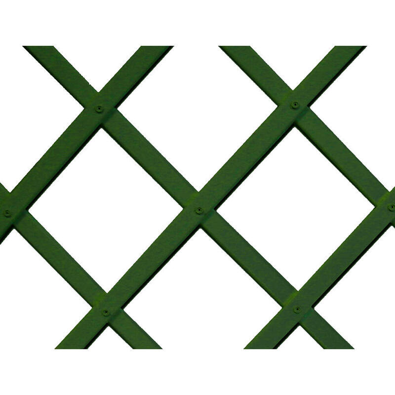 Celosia De Plastico 0,5 X 1,5 M Color Verde Perfil De Listones 22 X 6 Mm
