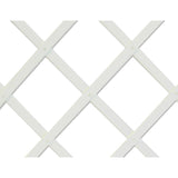 Celosia De Plastico 1 X 2 M Color Blanco Perfil De Listones 22 X 6 Mm