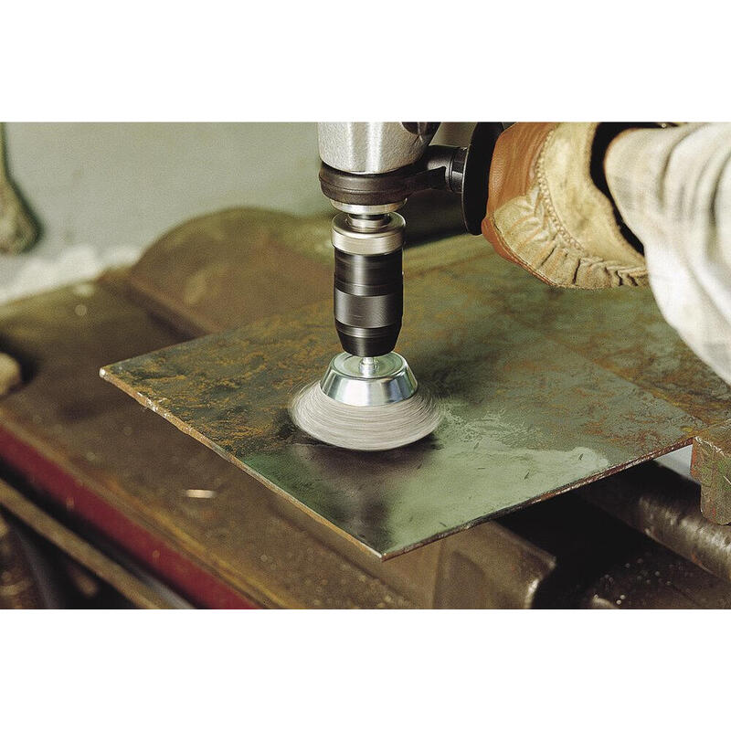 Cepillo De Copa De Alambre De Acero, Vástago Hexagonal, Ø50mm 2106000 Wolfcraft