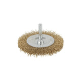 Cepillo De Disco De Alambre De Latón Vástago Hexagonal Ø75 X 10 Mm