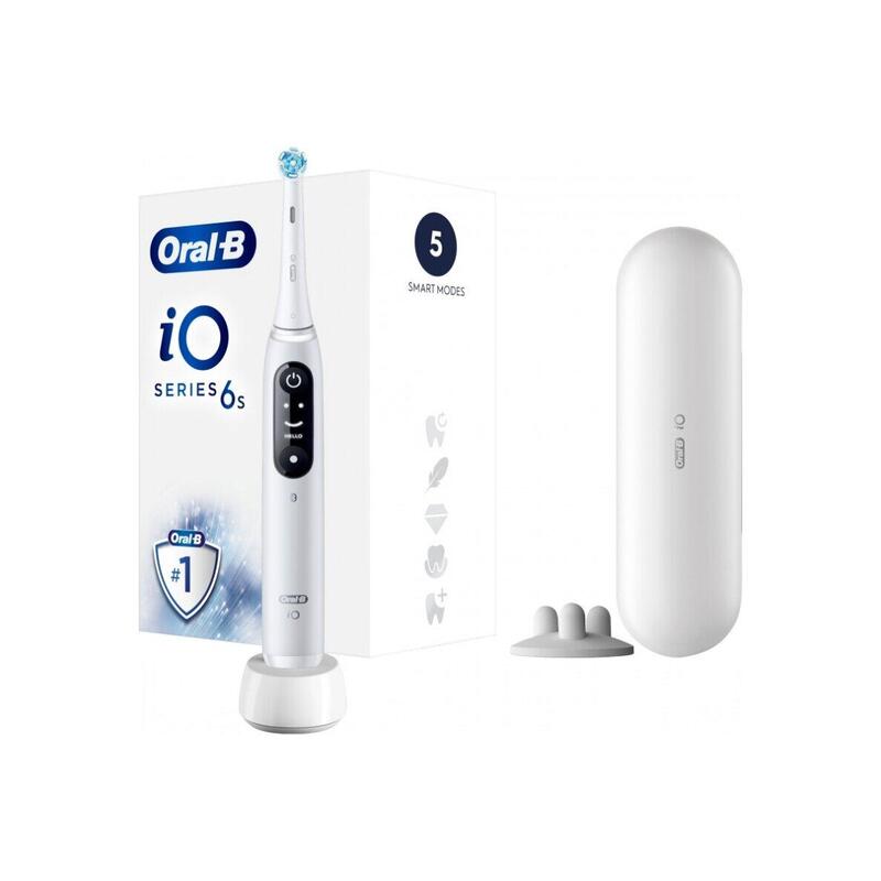 Cepillo Dental Eléctrico Braun Oral-B Serie Io6 Blanco