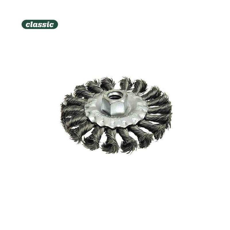 Cepillo Plano Retorcido Con Rosca 14mm Fhr115 Mota