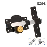Cerrojo De Seguridad Color Negro Incluye 5 Llaves De Seguridad Edm