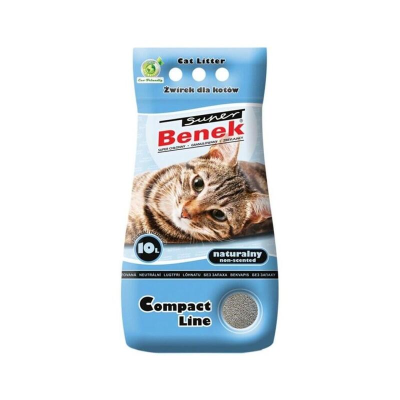 Certech Super Benek Compact Natural - Arena Aglomerante Para Gatos 10 L