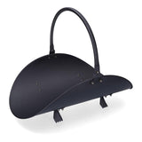 Cesta Metálica Para Leña Color Negro, 48 X 35 X 38 Cm