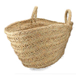 Cesta Para Leñero De Esparto 60x35x45cm Oval