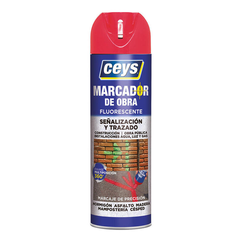 Ceys Marcador Obra Rojo 500ml 908001