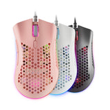 Raton Optico Mmex Rgb Pink Mars Gaming 32000dpi/Rgb Chroma/7 Botones/Software