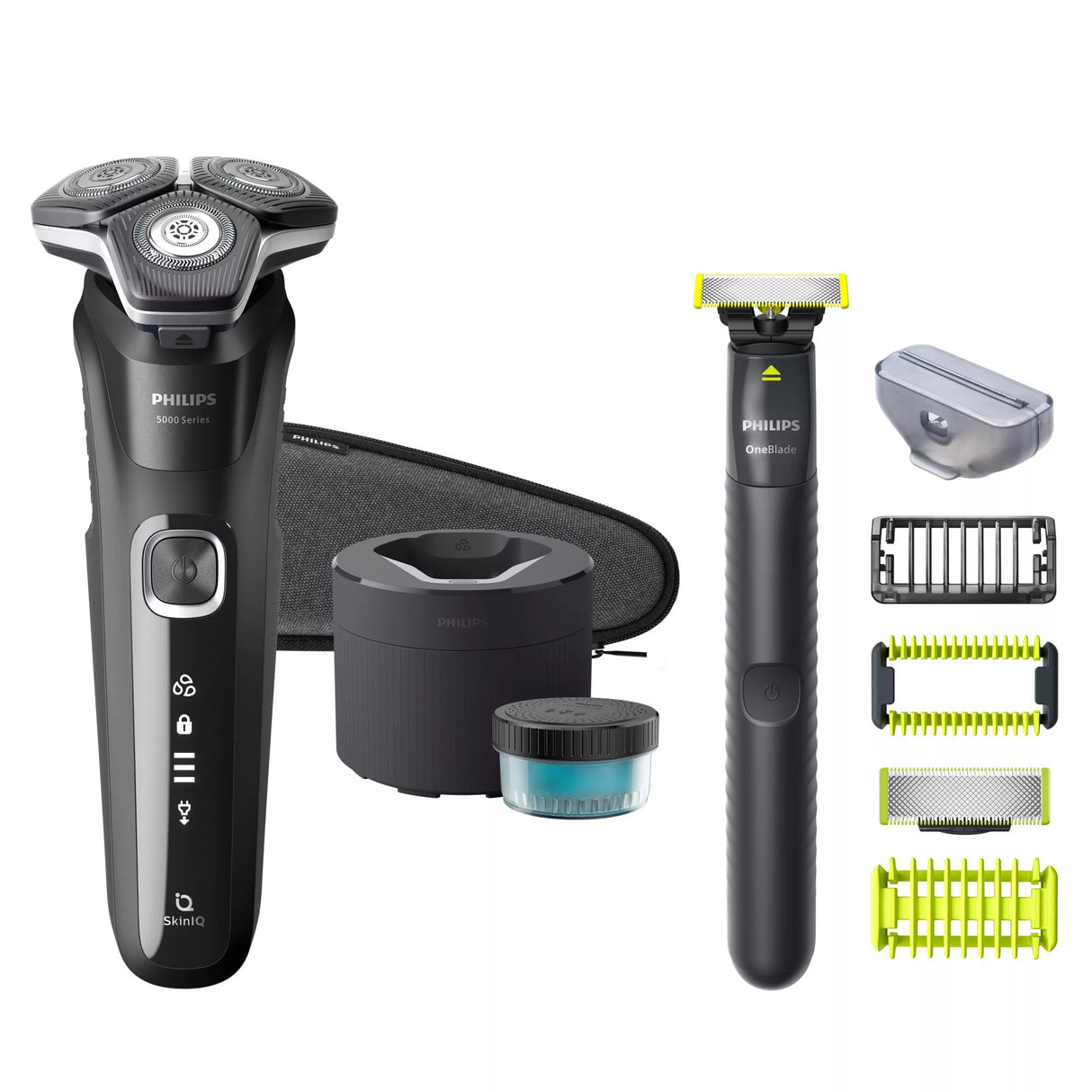 EAN 8720689008525 - Philips SHAVER Series 5000 S5898/79 afeitadora Máquina de afeitar de rotación Recortadora Cromo imagen 1