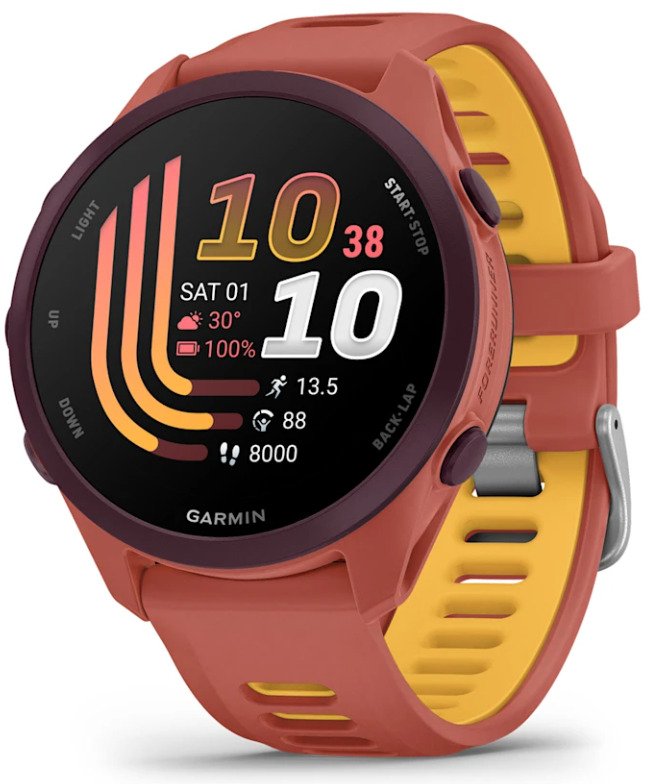 Garmin Forerunner 170 Music 3,05 Cm (1.2") Amoled 42 Mm Digital 390 X 390 Pixeles Pantalla Táctil Rosa Gps (Satélite)