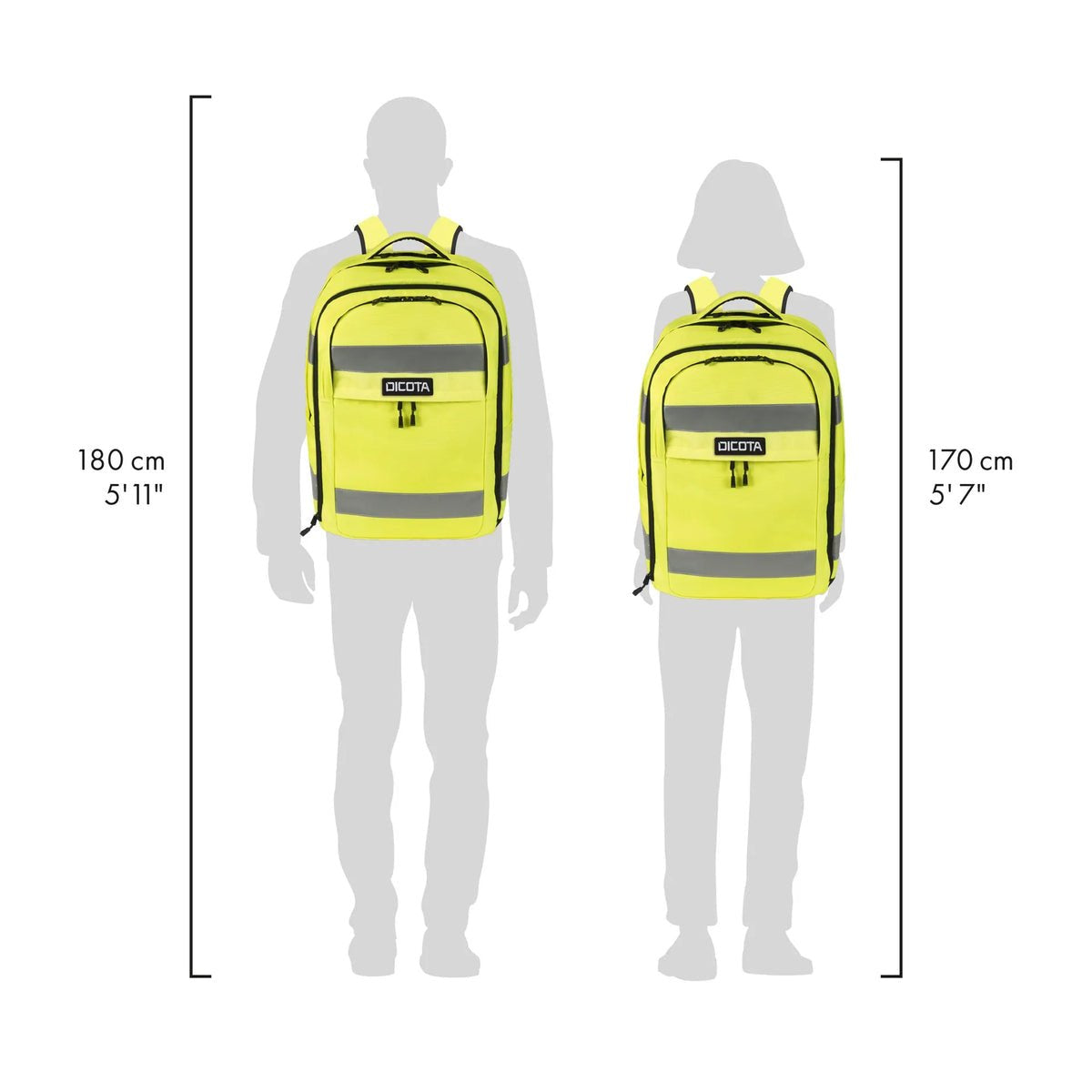 Backpack Hi-Vis 32-38 Litre,  Yellow