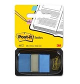 Marcador Index Mediano Post-It 3m Dispensador 50 Unidades -Azul Brillante