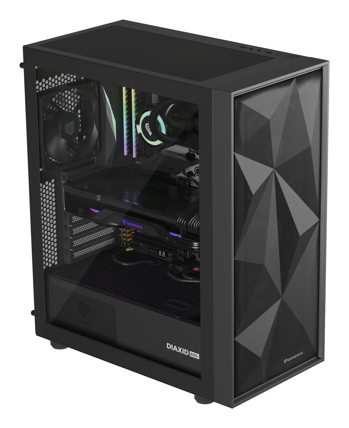 Caja Pc Genesis Diaxid 605f Czarna