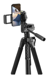 Hama Tripode Para Camara Con Rosca 1/4" - Peso Max 5kg - Altura Hasta 170cm - Soporte Para Smartphone Y Tablet -