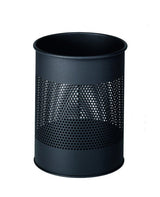 Durable Papelera Metal Redondo 15 Litros Con Anillo 165mm Anthr