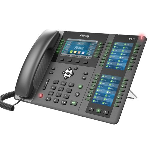 Fanvil X210 Teléfono Ip Negro Terminal Con Conexión Por Cable Lcd 20 Líneas