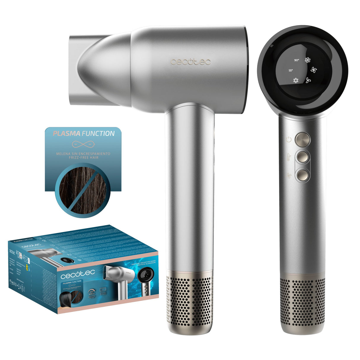 EAN 8435771929359 - Cecotec IoniCare RockStar Nano IonTech Aluminum secador 1600 W Aluminio imagen 1