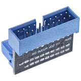 Adaptador Inline Usb 3.0 Interno, Macho A Hembra, En Ángulo Hacia Abajo