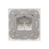 Logilink Keystone Faceplate For 2 Modules, Projecting, Up 50, Blanco Puro
